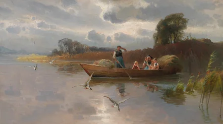 Heuboot auf dem Chiemsee